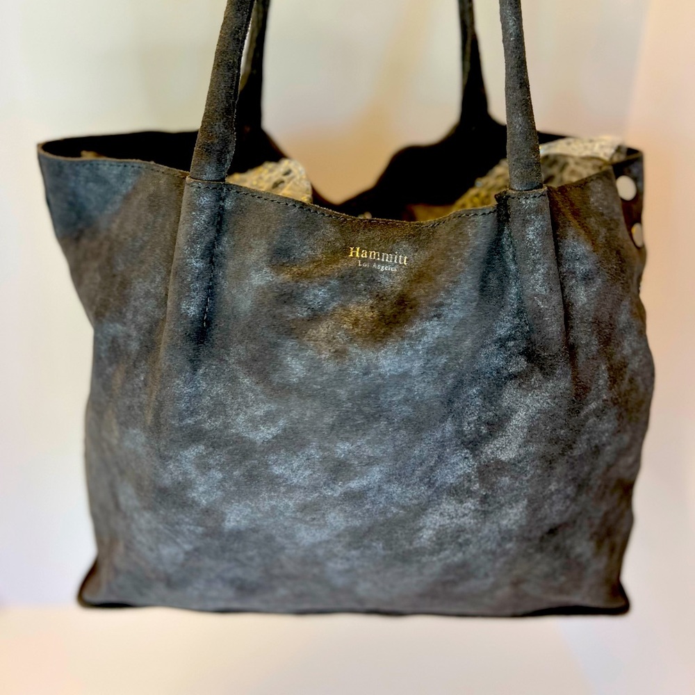 Hammitt Oliver Grey Suede Bag